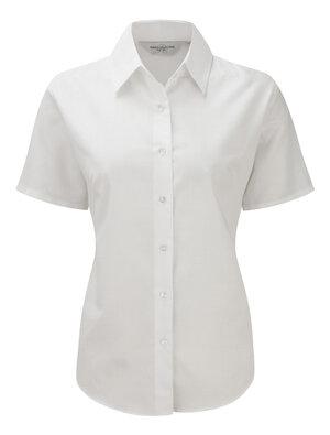 Russell J933F - Damen Oxford Kurzarm Bluse