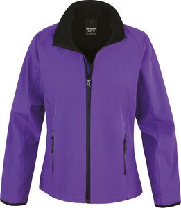 Result R231F - Damen Bedruckbare Softshelljacke Purple/ Black