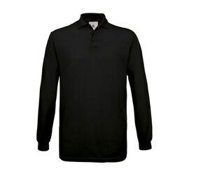 B&C BC425 - Langarm-Poloshirt aus 100% Baumwolle