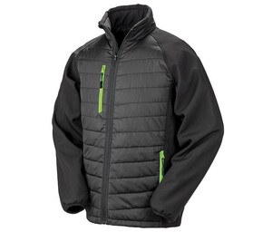 RESULT RS237 - Leichte Softshell-Jacke Black / Lime