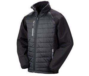 RESULT RS237 - Leichte Softshell-Jacke Schwarz / Grau