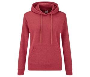 Fruit of the Loom SC269 - Frauen Hoodie mit Känguru-Tasche