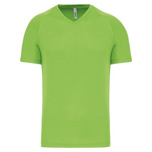 PROACT PA476 - Herren Kurzarm-Sportshirt mit V-Ausschnitt