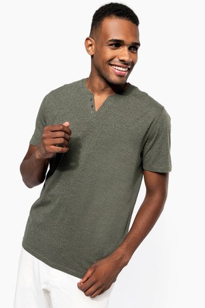 Kariban KNS302 - Herren-t-shirt Henley  140g